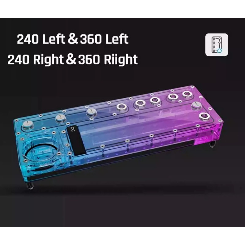 لوحة توزيع Alphacool Core 240/ - مراجعة Integrated Pump Reservoir Distro Plate وسعره