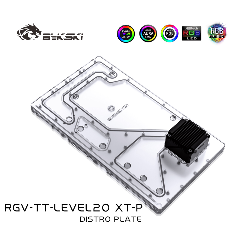 Bykski RGV-TT-LEVEL20XT-P لوحة - مراجعة Distro Plate Ddc Pump Combo وسعره