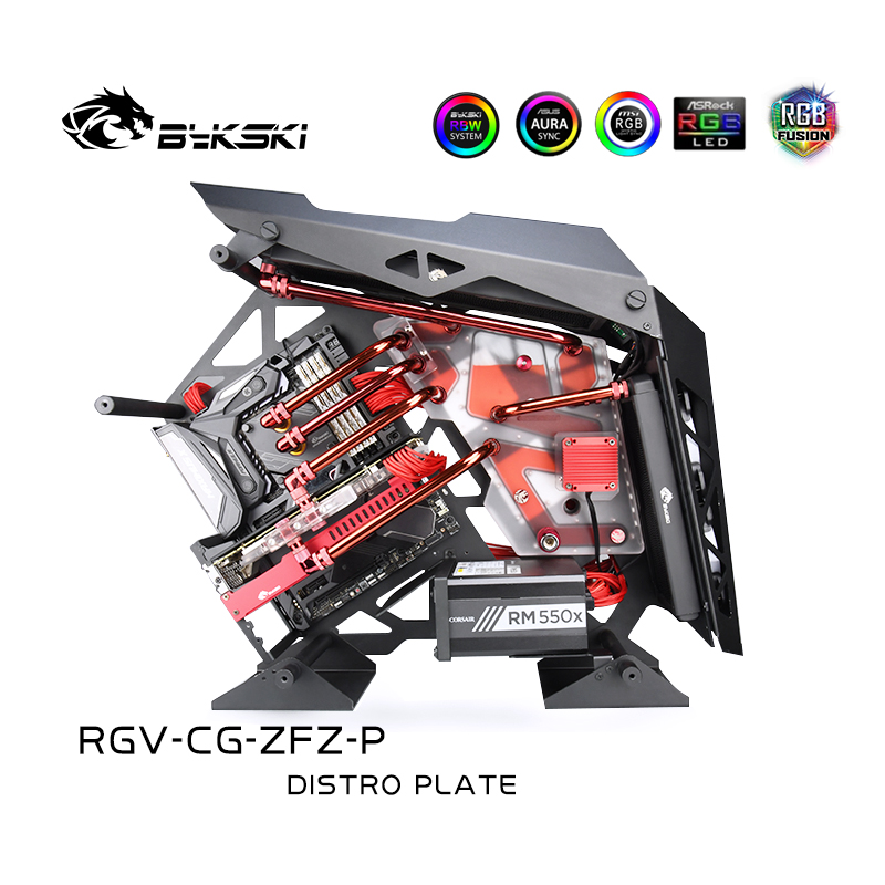 BYKSKI لوح أكريليك حل قناة الم - مراجعة Distro Plate Ddc Pump Combo وسعره
