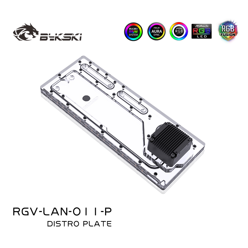 BYKSKI لوح أكريليك لوحة توزيع  - مراجعة Distro Plate Ddc Pump Combo وسعره