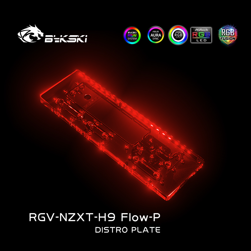 Bykski RGV-NZXT-H9 FIow-P خزان - مراجعة Distro Plate Ddc Pump Combo وسعره