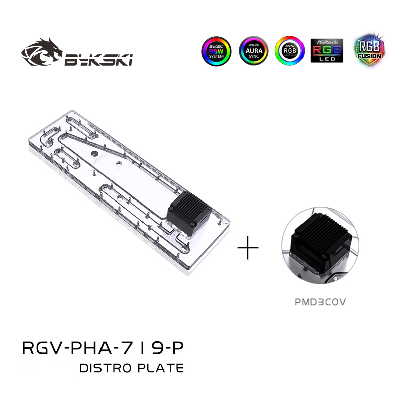 BYKSKI RGV-PHA-719-P تستخدم خز - مراجعة Distro Plate Ddc Pump Combo وسعره