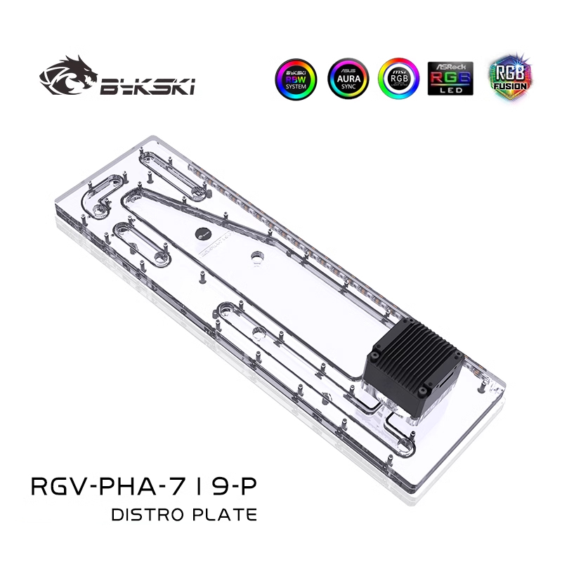 BYKSKI RGV-PHA-719-P تستخدم خز - مراجعة Distro Plate Ddc Pump Combo وسعره