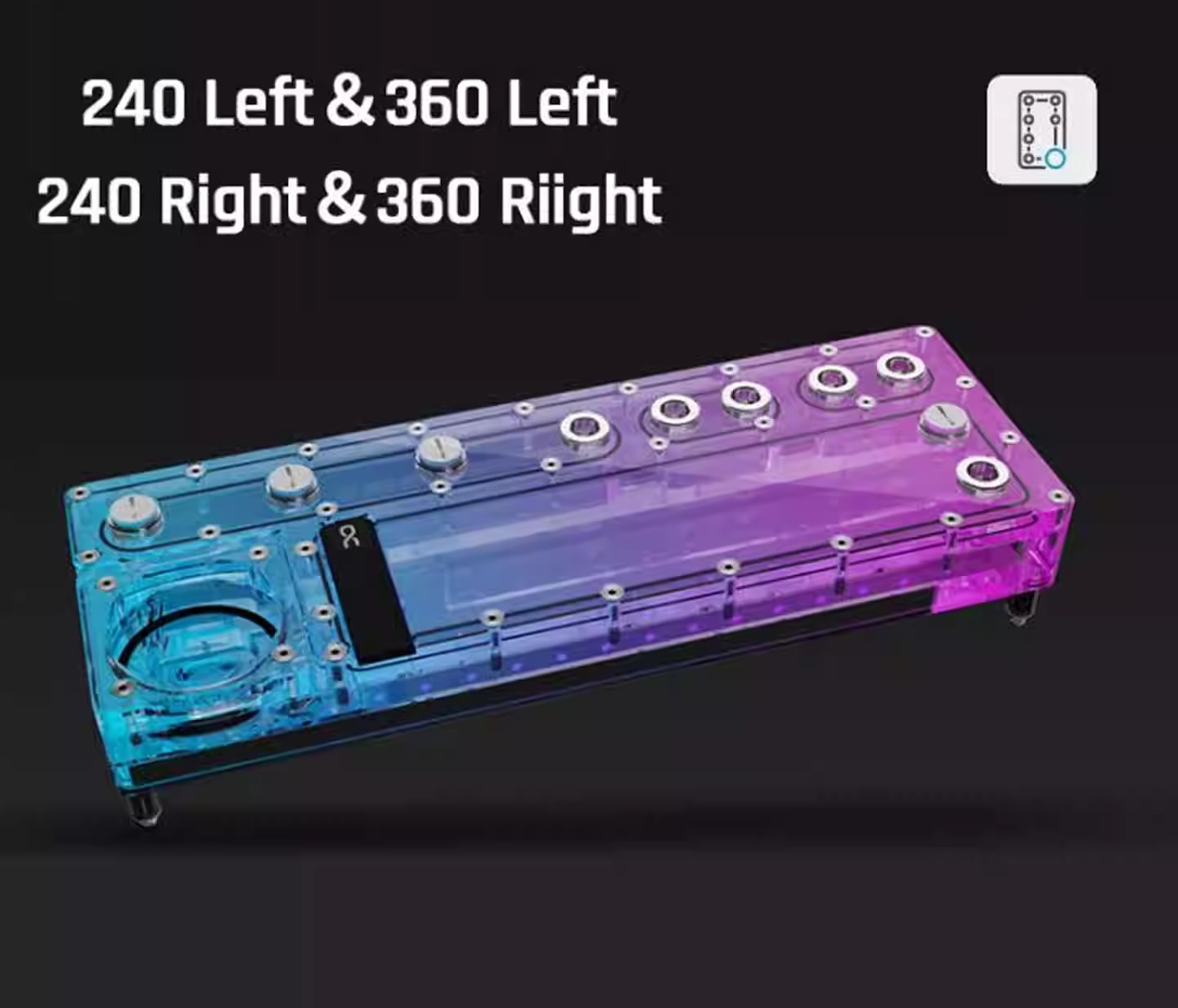 لوحة توزيع Alphacool Core Dist - مراجعة Integrated Pump Reservoir Distro Plate وسعره