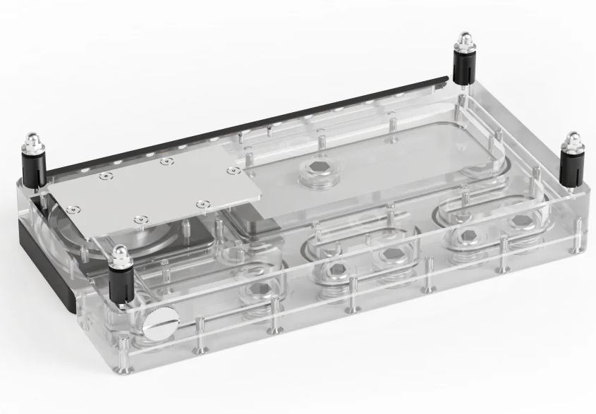 Alphacool Core Distro Plate 24 - مراجعة Integrated Pump Reservoir Distro Plate وسعره