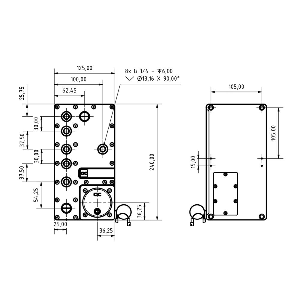 Alphacool Core Distro Plate 24 - مراجعة Integrated Pump Reservoir Distro Plate وسعره