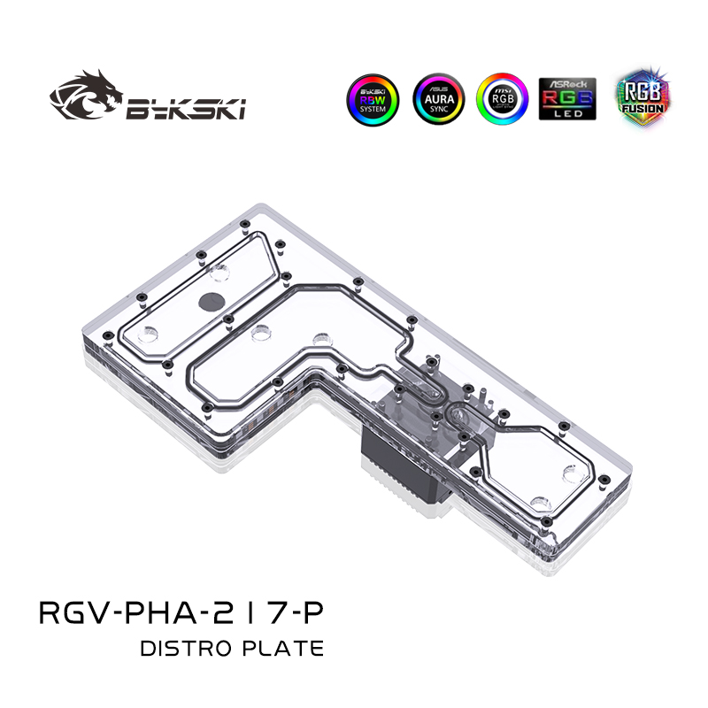 Bykski RGV-PHA-217-P لوحة توزي - مراجعة Distro Plate Ddc Pump Combo وسعره